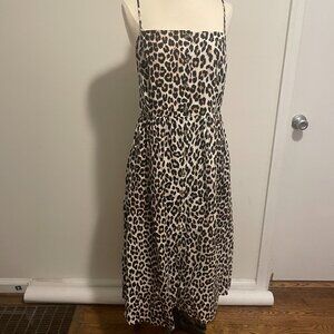 Zara Leopard Sundress Women's Size Large